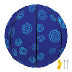 Blue Bullseye Target Pattern Print Basketball