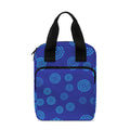 Blue Bullseye Target Pattern Print Bible Tote Bag