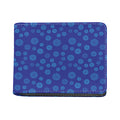 Blue Bullseye Target Pattern Print Bifold Wallet