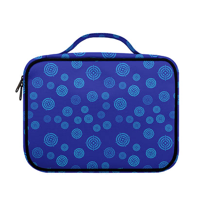 Blue Bullseye Target Pattern Print Briefcase Bible Bag
