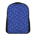 Blue Bullseye Target Pattern Print Casual Backpack