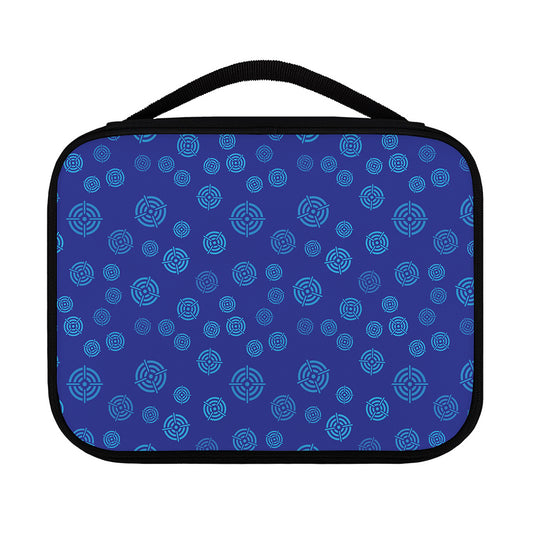 Blue Bullseye Target Pattern Print Classic Bible Case