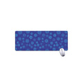 Blue Bullseye Target Pattern Print Extended Mouse Pad
