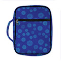 Blue Bullseye Target Pattern Print Front Pocket Bible Bag