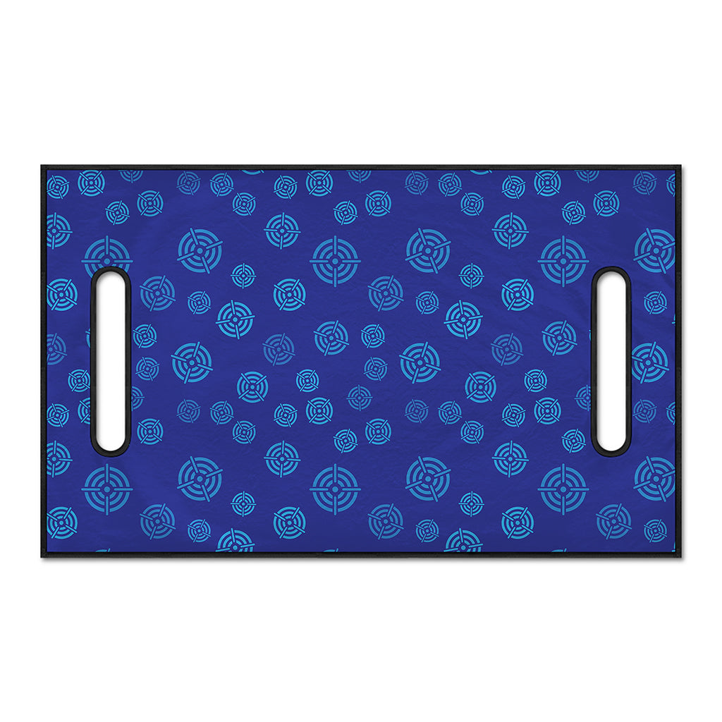 Blue Bullseye Target Pattern Print Golf Cart Seat Cover