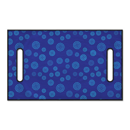 Blue Bullseye Target Pattern Print Golf Cart Seat Cover
