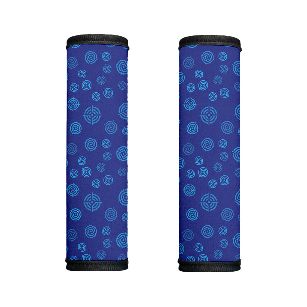 Blue Bullseye Target Pattern Print Handle Covers