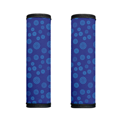 Blue Bullseye Target Pattern Print Handle Covers