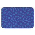 Blue Bullseye Target Pattern Print Indoor Door Mat