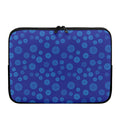 Blue Bullseye Target Pattern Print Laptop Sleeve