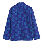 Blue Bullseye Target Pattern Print Men's Blazer