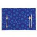 Blue Bullseye Target Pattern Print Placemat