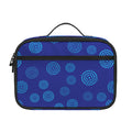 Blue Bullseye Target Pattern Print Portable Lunch Bag