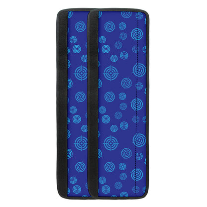 Blue Bullseye Target Pattern Print Refrigerator Handle Covers