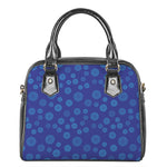 Blue Bullseye Target Pattern Print Shoulder Handbag