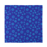 Blue Bullseye Target Pattern Print Silk Bandana