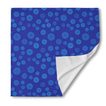 Blue Bullseye Target Pattern Print Silk Bandana