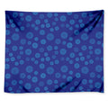 Blue Bullseye Target Pattern Print Tapestry
