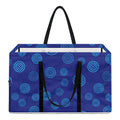 Blue Bullseye Target Pattern Print Utility Tote Bag