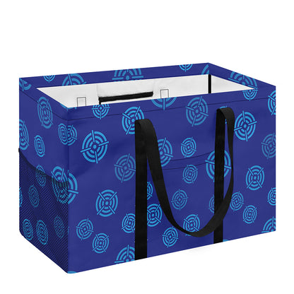 Blue Bullseye Target Pattern Print Utility Tote Bag