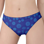 Blue Bullseye Target Pattern Print Women's Panties