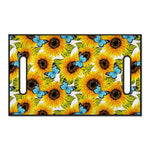 Blue Butterfly Sunflower Pattern Print Golf Cart Seat Cover
