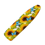 Blue Butterfly Sunflower Pattern Print Ironing Board Cover