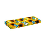 Blue Butterfly Sunflower Pattern Print Piano Keyboard Cover