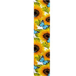 Blue Butterfly Sunflower Pattern Print Table Runner