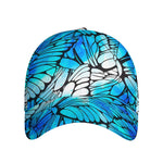 Blue Butterfly Wings Pattern Print Baseball Cap