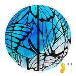 Blue Butterfly Wings Pattern Print Basketball