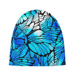 Blue Butterfly Wings Pattern Print Beanie