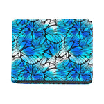 Blue Butterfly Wings Pattern Print Bifold Wallet