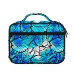 Blue Butterfly Wings Pattern Print Briefcase Bible Bag