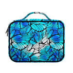 Blue Butterfly Wings Pattern Print Briefcase Bible Bag