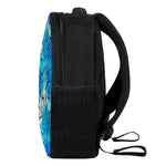 Blue Butterfly Wings Pattern Print Casual Backpack