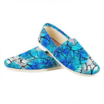 Blue Butterfly Wings Pattern Print Casual Shoes