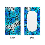 Blue Butterfly Wings Pattern Print Changing Pad Cover