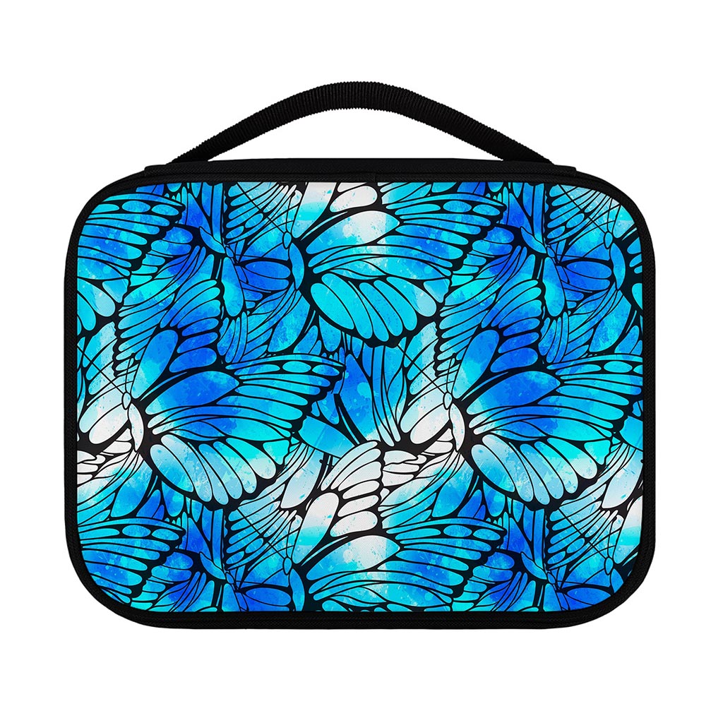 Blue Butterfly Wings Pattern Print Classic Bible Case