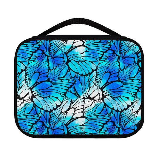 Blue Butterfly Wings Pattern Print Classic Bible Case