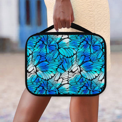 Blue Butterfly Wings Pattern Print Classic Bible Case