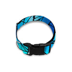 Blue Butterfly Wings Pattern Print Dog Collar