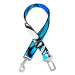 Blue Butterfly Wings Pattern Print Dog Seat Belt