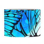 Blue Butterfly Wings Pattern Print Drum Lamp Shade