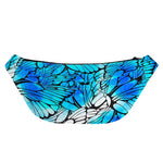 Blue Butterfly Wings Pattern Print Fanny Pack