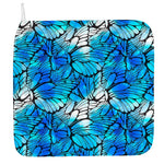 Blue Butterfly Wings Pattern Print Hand Towel