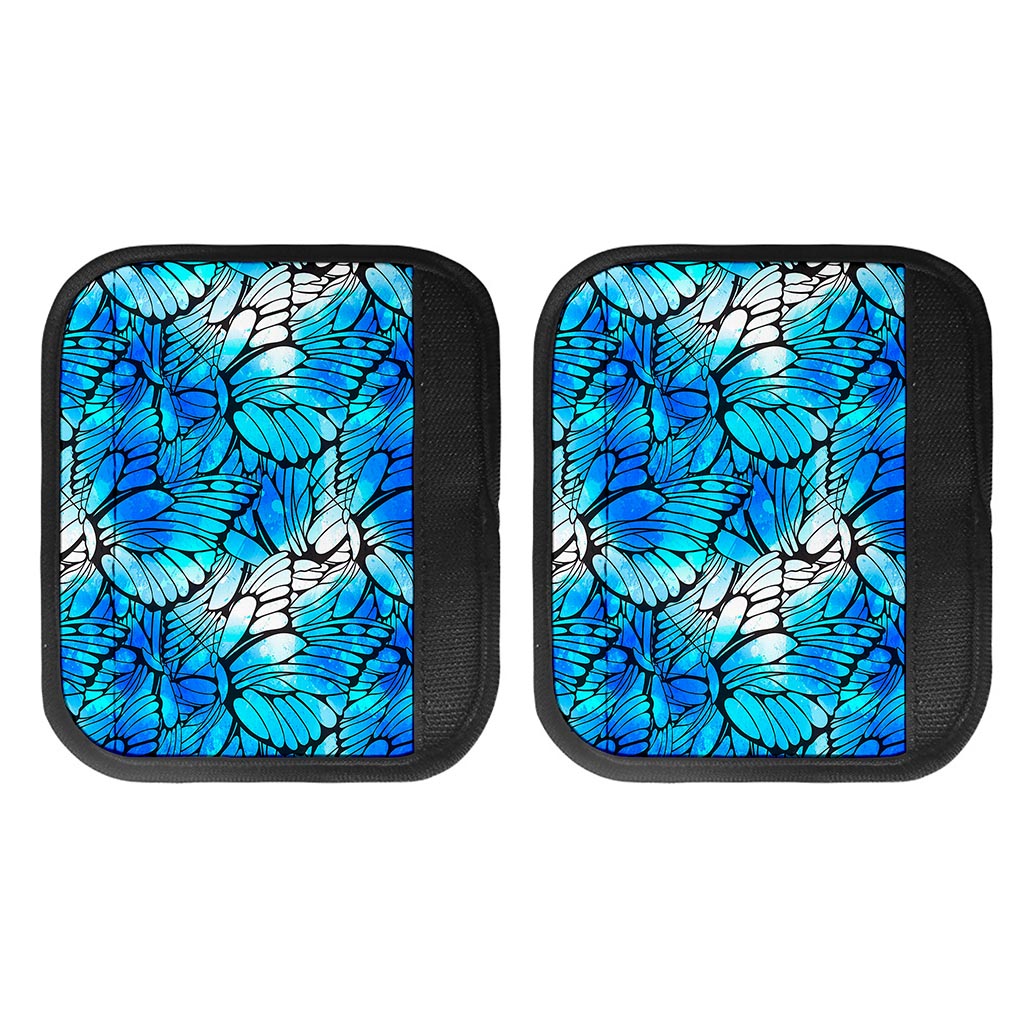 Blue Butterfly Wings Pattern Print Handle Covers