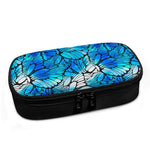 Blue Butterfly Wings Pattern Print Insulin Cooler Travel Case