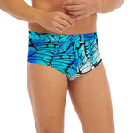 Blue Butterfly Wings Pattern Print Men's Briefs