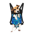 Blue Butterfly Wings Pattern Print Pet Carrier Backpack